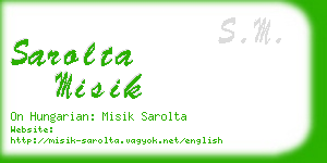 sarolta misik business card